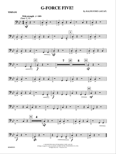 G-Force Five!: Timpani