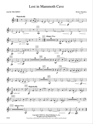 Lost in Mammoth Cave: 2nd B-flat Trumpet