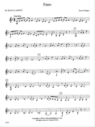 Fiero: B-flat Bass Clarinet