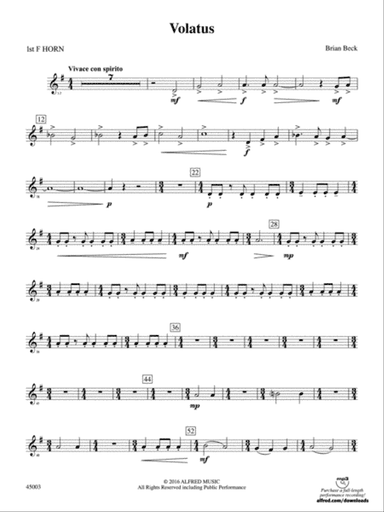 Volatus: 1st F Horn