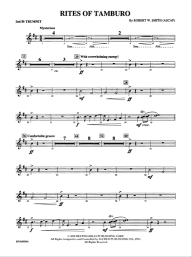 Rites of Tamburo: 2nd B-flat Trumpet