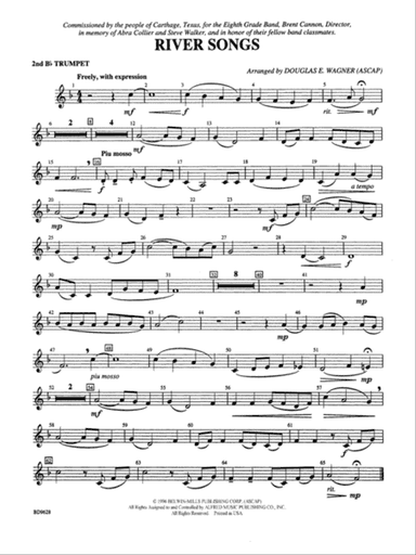 River Songs: 2nd B-flat Trumpet