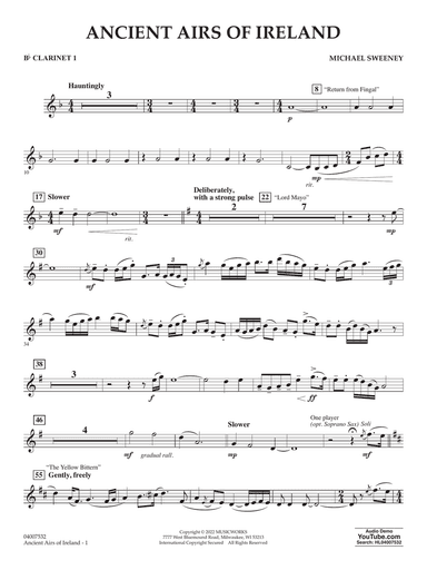 Ancient Airs of Ireland - Bb Clarinet 1
