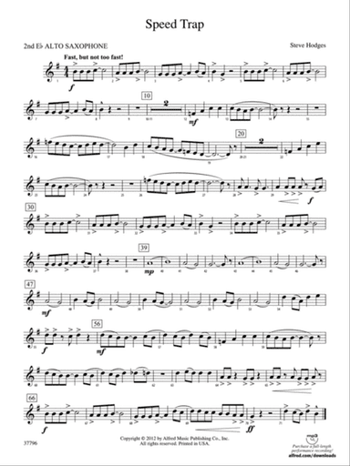 Speed Trap: 2nd E-flat Alto Saxophone
