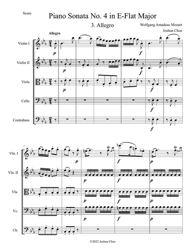 Piano Sonata No. 4 in E-Flat Major, Movement 3