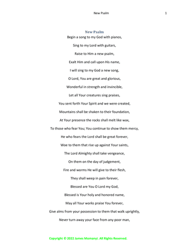 New Psalm