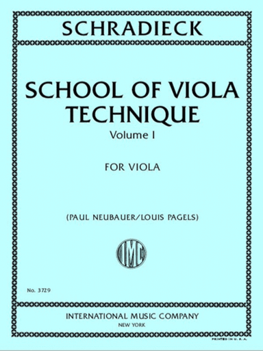 School Of Viola Technique, Volume I