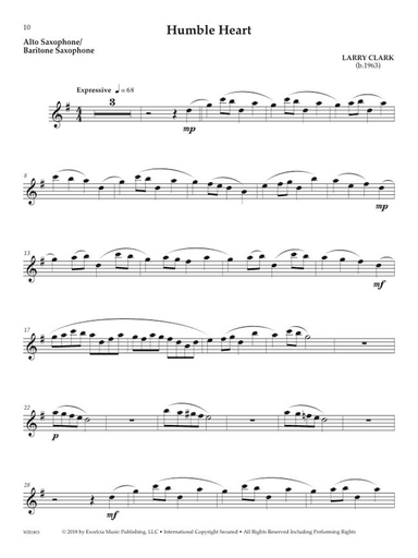 Accessible Solo Repertoire for Alto Saxophone or Baritone Saxophone