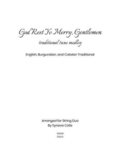 God Rest Ye Merry Gentlemen Medley