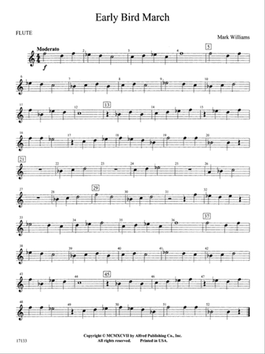 Early Bird March: Flute